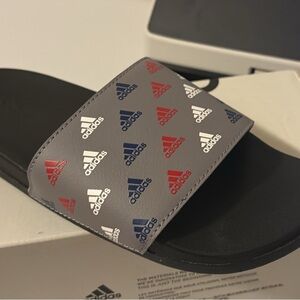 Adidas kids Multicolor Logo Slide Sandals